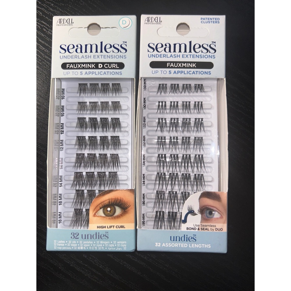 Ardell Seamless Underlash Extensions Fauxmink D Curl 32 Undies Assorted Lengths